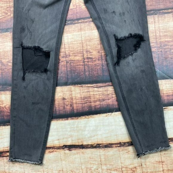 RELISTED Pacsun Black Skinny Jeans Skinniest Destruct Denim - Picture 4 of 11